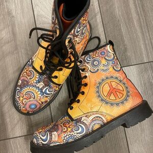Colorful Mandala Winter Boots US 7W/9M
